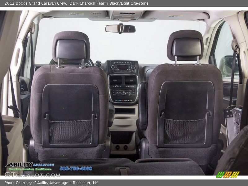 Dark Charcoal Pearl / Black/Light Graystone 2012 Dodge Grand Caravan Crew
