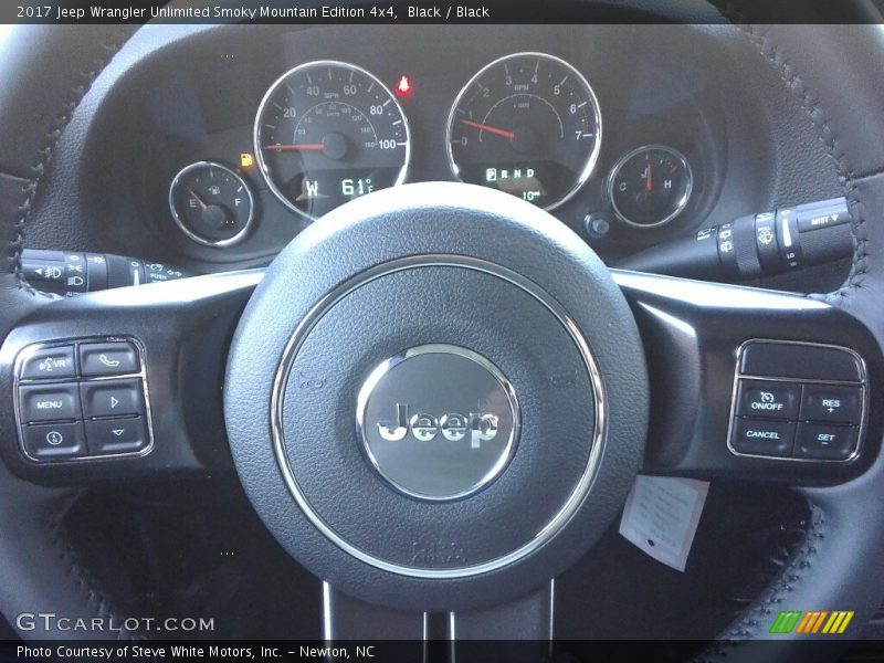 Black / Black 2017 Jeep Wrangler Unlimited Smoky Mountain Edition 4x4