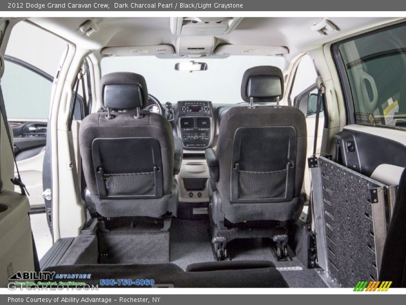 Dark Charcoal Pearl / Black/Light Graystone 2012 Dodge Grand Caravan Crew