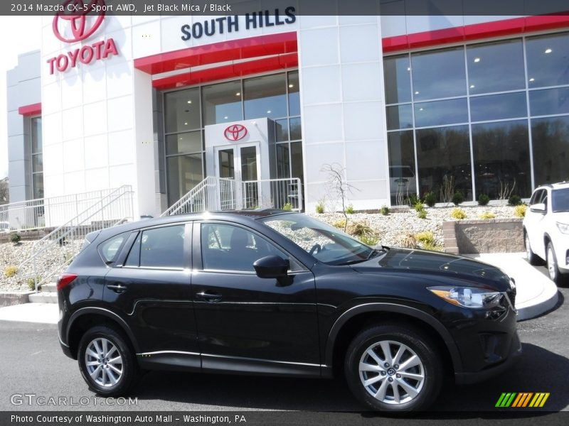 Jet Black Mica / Black 2014 Mazda CX-5 Sport AWD