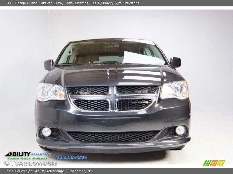 Dark Charcoal Pearl / Black/Light Graystone 2012 Dodge Grand Caravan Crew