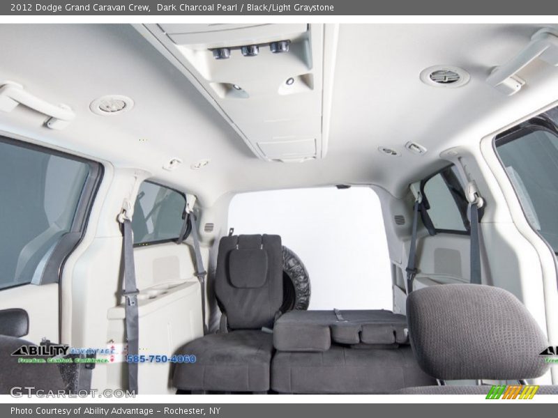 Dark Charcoal Pearl / Black/Light Graystone 2012 Dodge Grand Caravan Crew