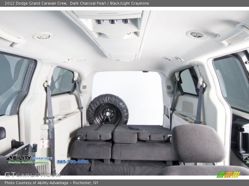 Dark Charcoal Pearl / Black/Light Graystone 2012 Dodge Grand Caravan Crew
