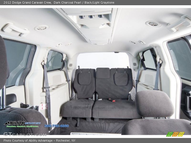 Dark Charcoal Pearl / Black/Light Graystone 2012 Dodge Grand Caravan Crew