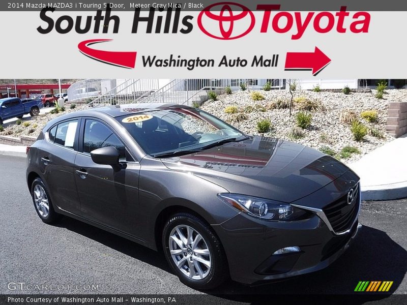 Meteor Gray Mica / Black 2014 Mazda MAZDA3 i Touring 5 Door