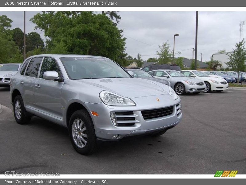 Crystal Silver Metallic / Black 2008 Porsche Cayenne Tiptronic