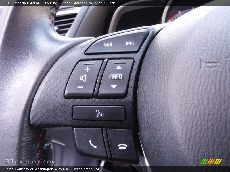 Meteor Gray Mica / Black 2014 Mazda MAZDA3 i Touring 5 Door