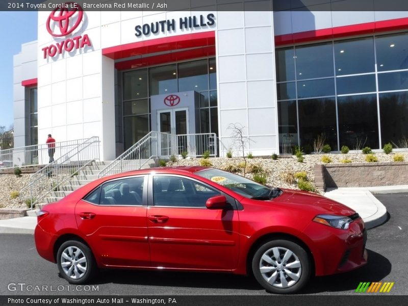 Barcelona Red Metallic / Ash 2014 Toyota Corolla LE