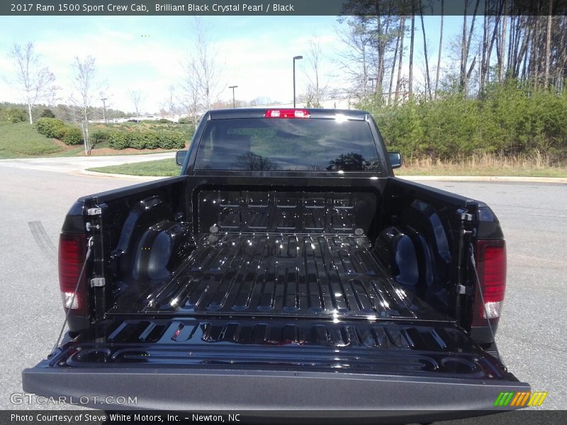 Brilliant Black Crystal Pearl / Black 2017 Ram 1500 Sport Crew Cab