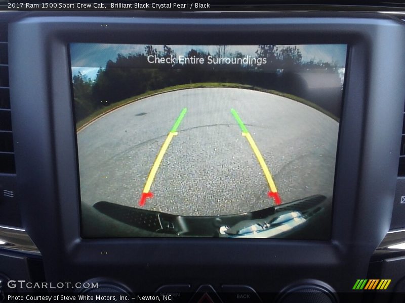 Brilliant Black Crystal Pearl / Black 2017 Ram 1500 Sport Crew Cab