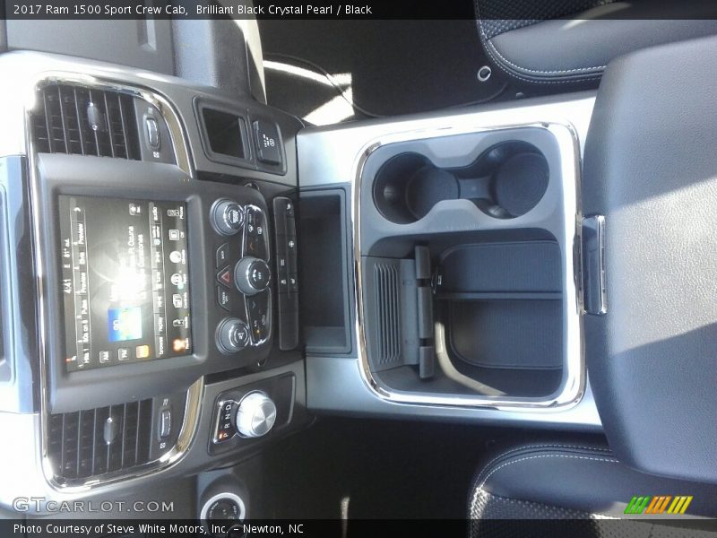 Brilliant Black Crystal Pearl / Black 2017 Ram 1500 Sport Crew Cab