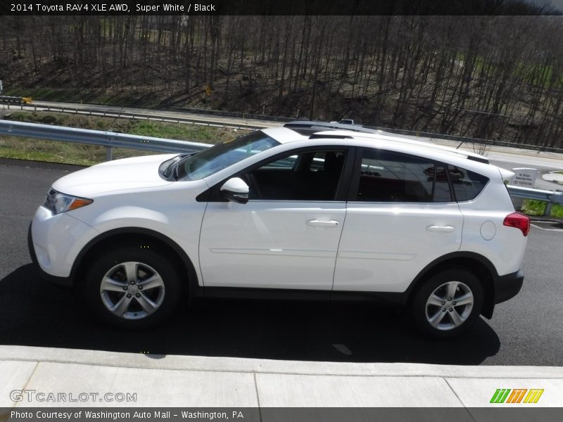 Super White / Black 2014 Toyota RAV4 XLE AWD