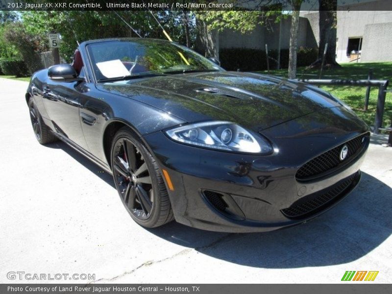 Ultimate Black Metallic / Red/Warm Charcoal 2012 Jaguar XK XKR Convertible