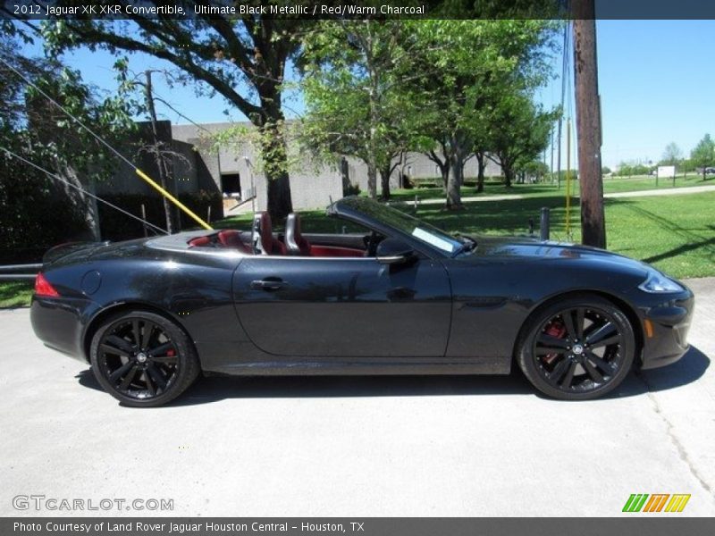 Ultimate Black Metallic / Red/Warm Charcoal 2012 Jaguar XK XKR Convertible