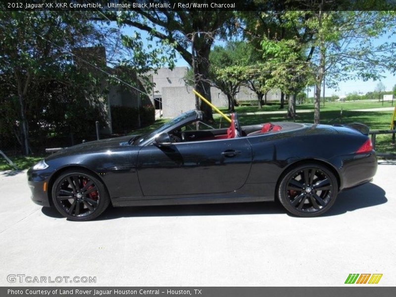 Ultimate Black Metallic / Red/Warm Charcoal 2012 Jaguar XK XKR Convertible