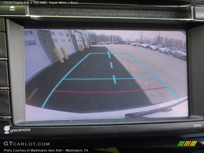 Super White / Black 2014 Toyota RAV4 XLE AWD