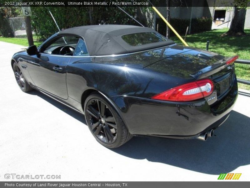 Ultimate Black Metallic / Red/Warm Charcoal 2012 Jaguar XK XKR Convertible