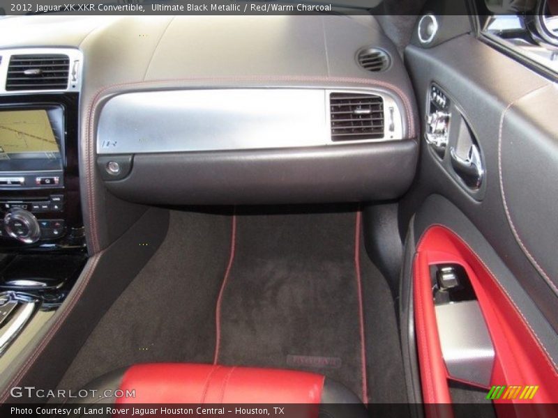 Ultimate Black Metallic / Red/Warm Charcoal 2012 Jaguar XK XKR Convertible