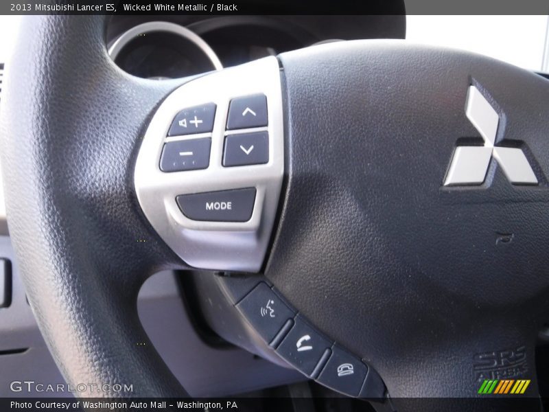 Wicked White Metallic / Black 2013 Mitsubishi Lancer ES