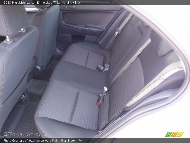 Wicked White Metallic / Black 2013 Mitsubishi Lancer ES