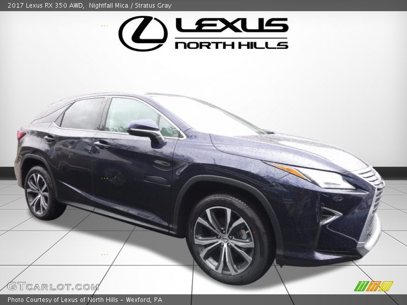 Nightfall Mica / Stratus Gray 2017 Lexus RX 350 AWD
