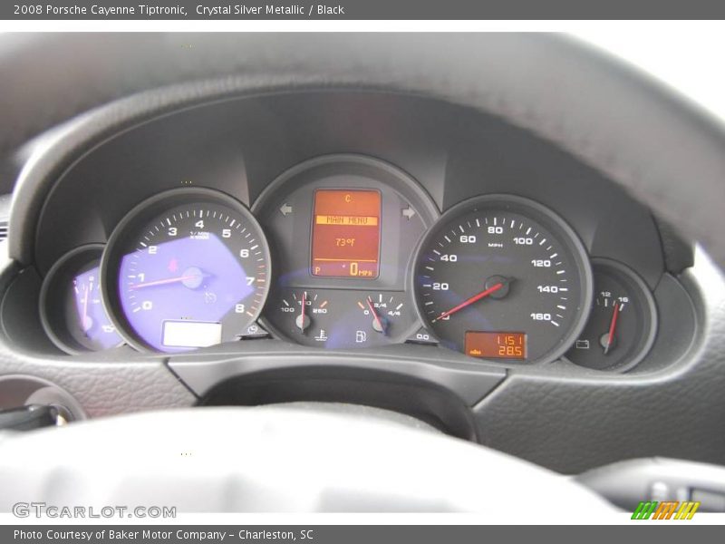 Crystal Silver Metallic / Black 2008 Porsche Cayenne Tiptronic