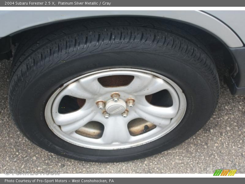 Platinum Silver Metallic / Gray 2004 Subaru Forester 2.5 X