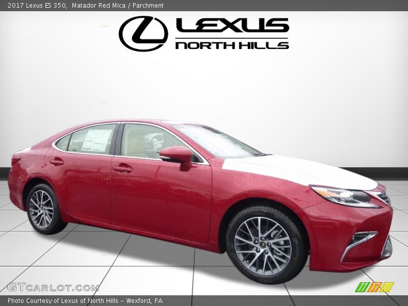 Matador Red Mica / Parchment 2017 Lexus ES 350