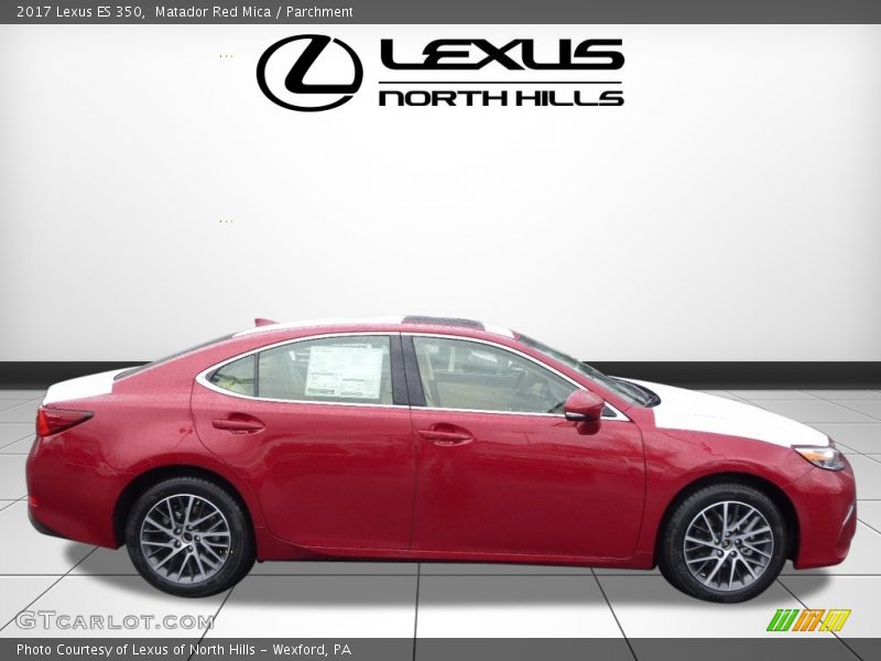 Matador Red Mica / Parchment 2017 Lexus ES 350