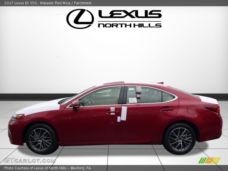 Matador Red Mica / Parchment 2017 Lexus ES 350