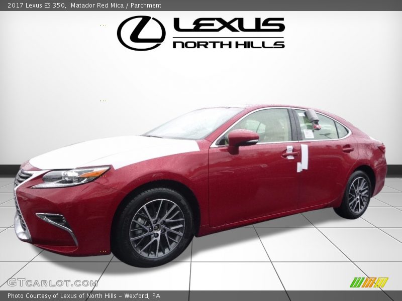 Matador Red Mica / Parchment 2017 Lexus ES 350