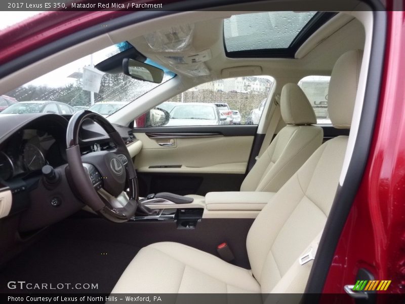 Matador Red Mica / Parchment 2017 Lexus ES 350