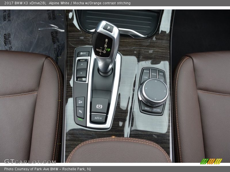 Alpine White / Mocha w/Orange contrast stitching 2017 BMW X3 xDrive28i