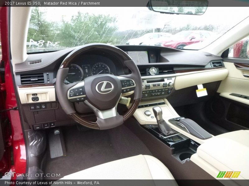 Matador Red Mica / Parchment 2017 Lexus ES 350