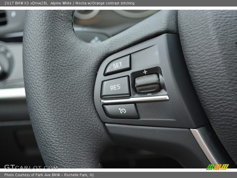 Alpine White / Mocha w/Orange contrast stitching 2017 BMW X3 xDrive28i