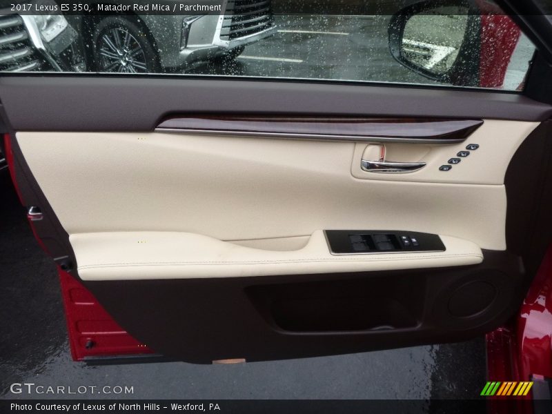 Matador Red Mica / Parchment 2017 Lexus ES 350