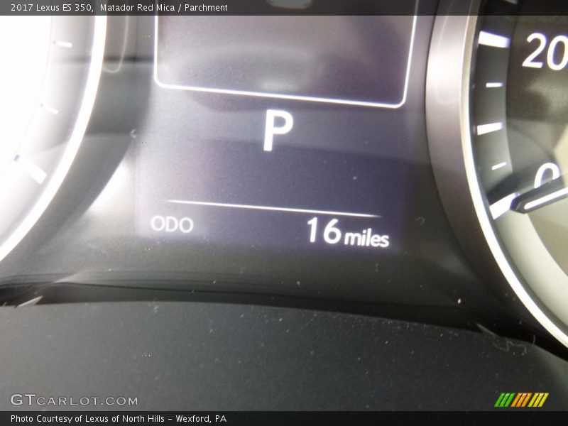 Matador Red Mica / Parchment 2017 Lexus ES 350
