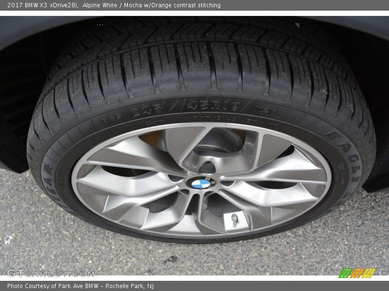 Alpine White / Mocha w/Orange contrast stitching 2017 BMW X3 xDrive28i