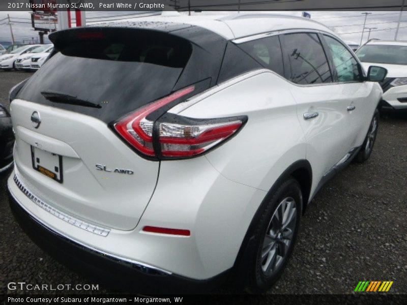 Pearl White / Graphite 2017 Nissan Murano SL AWD