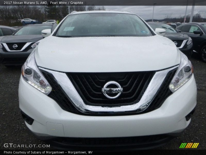 Pearl White / Graphite 2017 Nissan Murano SL AWD