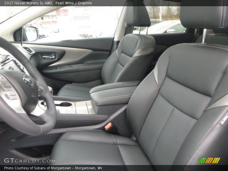 Pearl White / Graphite 2017 Nissan Murano SL AWD