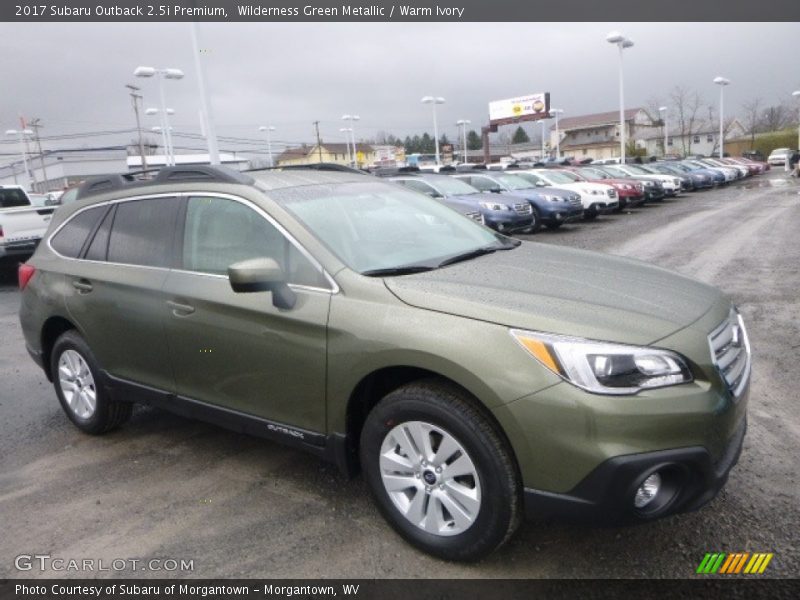 Wilderness Green Metallic / Warm Ivory 2017 Subaru Outback 2.5i Premium