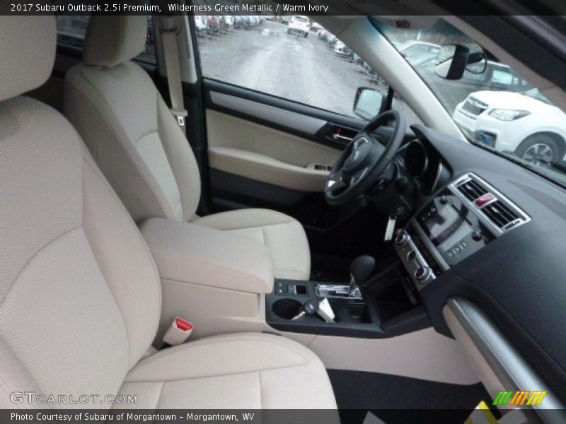 Wilderness Green Metallic / Warm Ivory 2017 Subaru Outback 2.5i Premium
