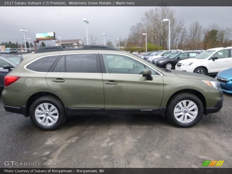 Wilderness Green Metallic / Warm Ivory 2017 Subaru Outback 2.5i Premium