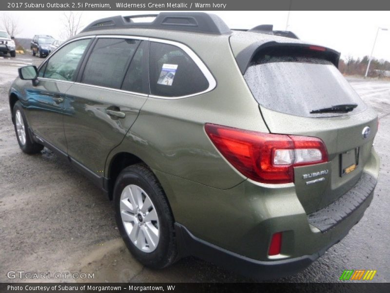 Wilderness Green Metallic / Warm Ivory 2017 Subaru Outback 2.5i Premium