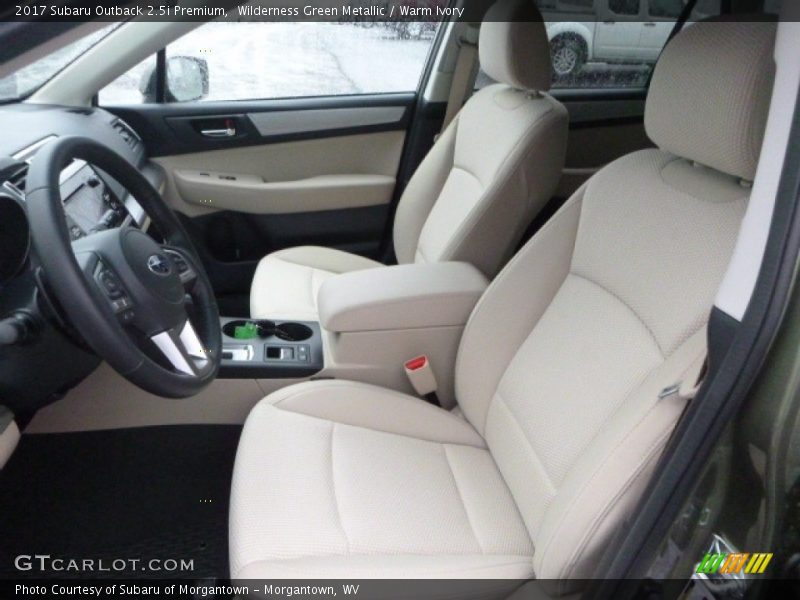 Wilderness Green Metallic / Warm Ivory 2017 Subaru Outback 2.5i Premium