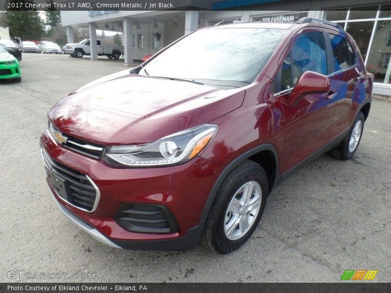 Crimson Metallic / Jet Black 2017 Chevrolet Trax LT AWD