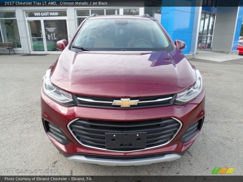 Crimson Metallic / Jet Black 2017 Chevrolet Trax LT AWD