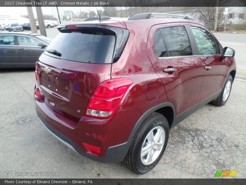 Crimson Metallic / Jet Black 2017 Chevrolet Trax LT AWD