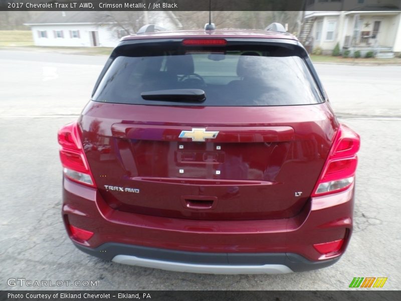 Crimson Metallic / Jet Black 2017 Chevrolet Trax LT AWD